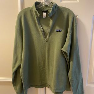 Patagonia Men’s Fleece Pullover, Size Large, Basin Green